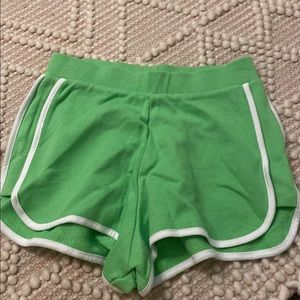 Zara green shorts